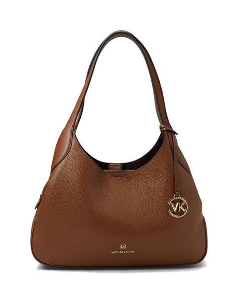 michael kors kelsey large tote damson|Kelsey Large Logo Shoulder Bag .